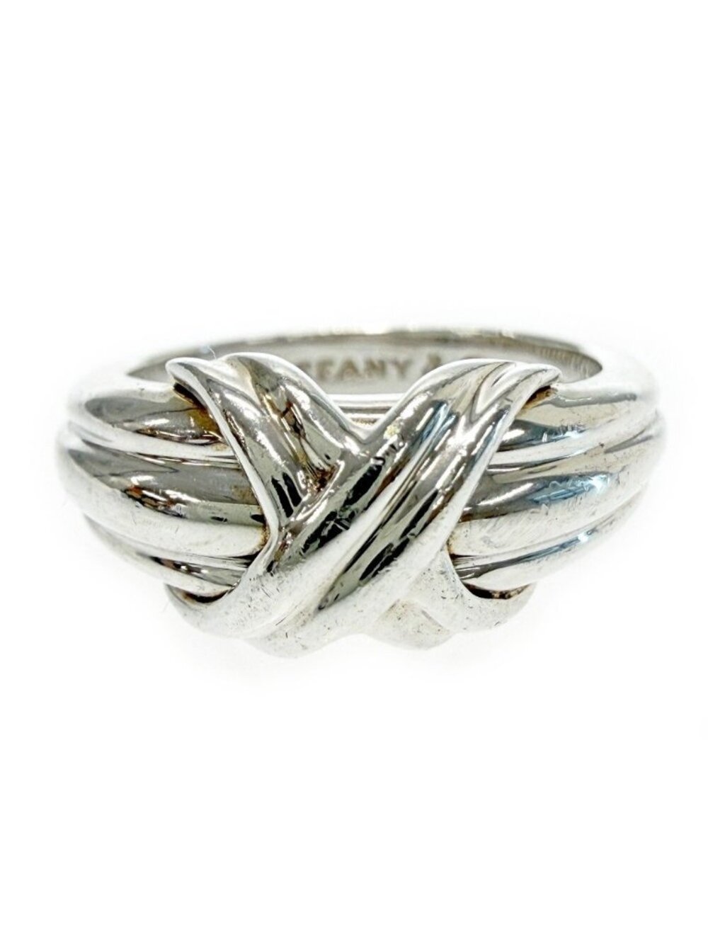 Tiffany & Co Silver Signature Cross Ring